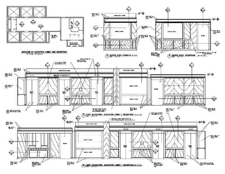 Millwork Lobby Elevations