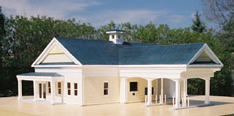 Wood Bank Model, Painted